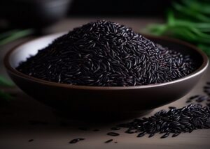 Karuppu Kavuni or Black Rice Illustration