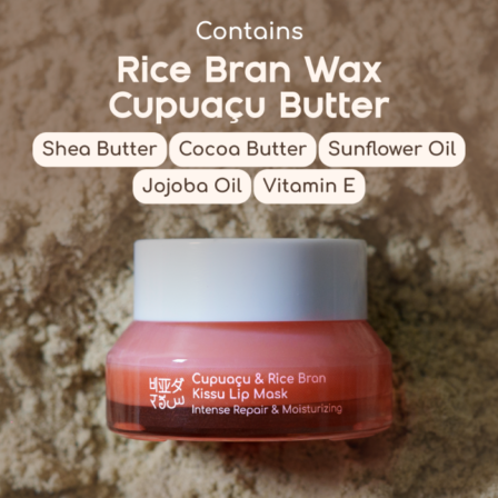 Kissu Lip Mask with Capuacu butter, Jojoba oil & Rice Bran - Image 3