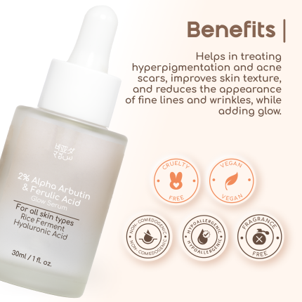 benefits of alpha arbutin face glow serum