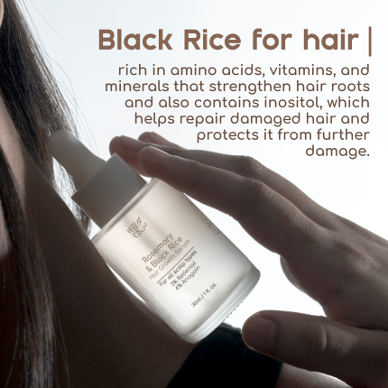 black rice for hair serum