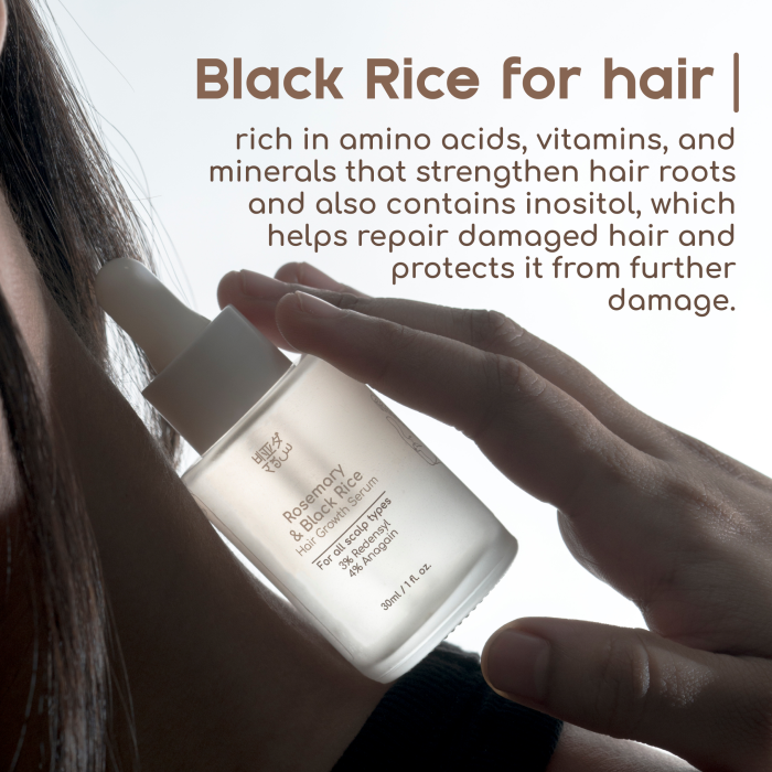 black rice for hair serum