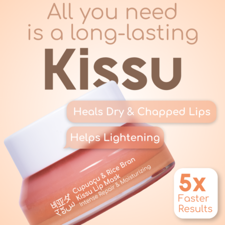 Kissu Lip Mask with Capuacu butter, Jojoba oil & Rice Bran - Image 2