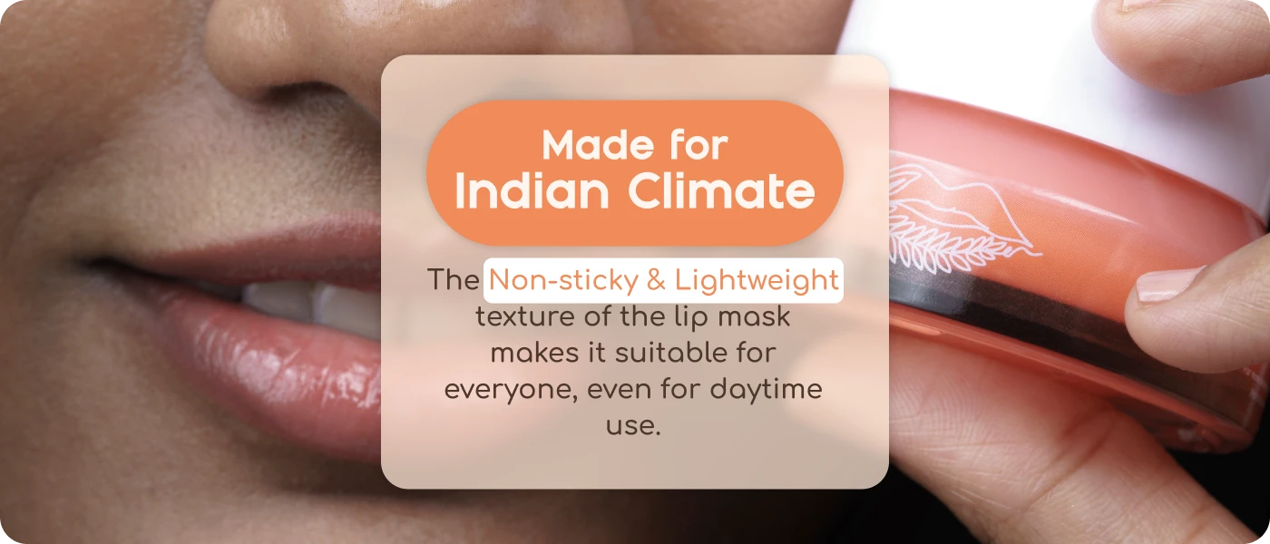 Kissu Lip mask by Beyond Rice made for indian Climate