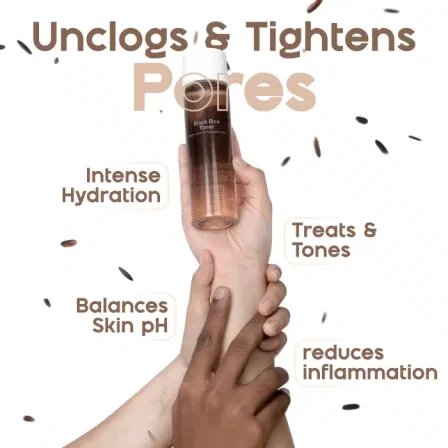 Black Rice Toner - Birch Juice & Hyaluronic Acid - Image 4