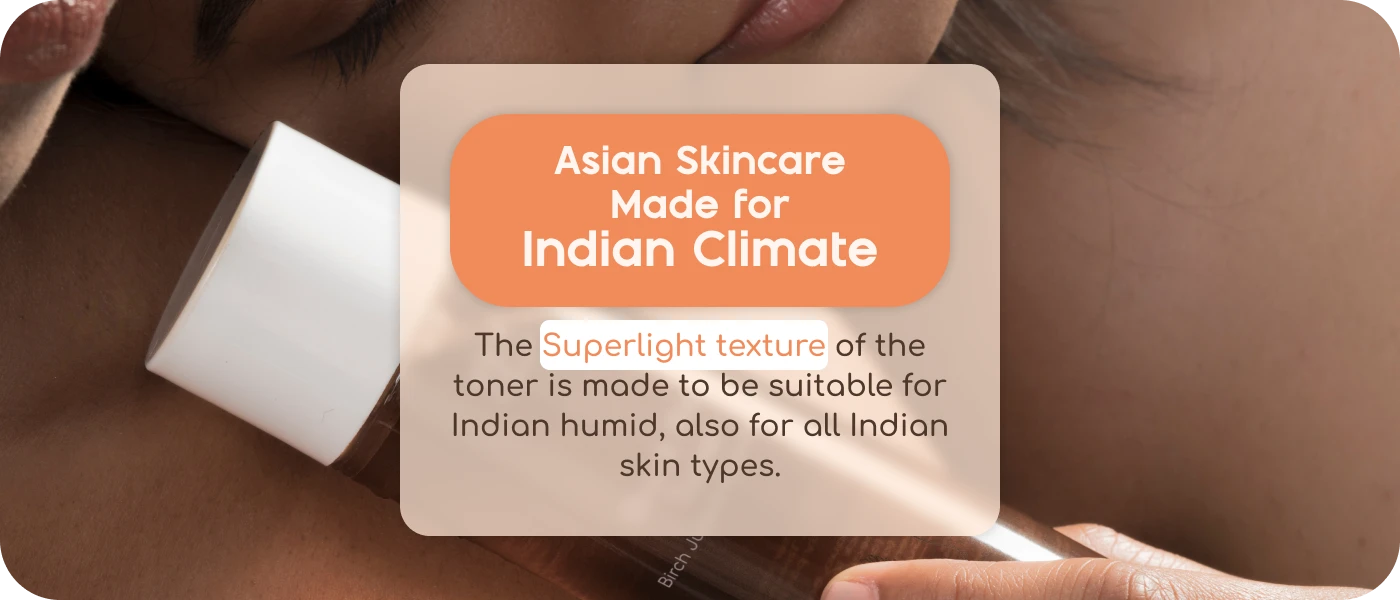 Korean black rice toner suitable for indian skin and climate