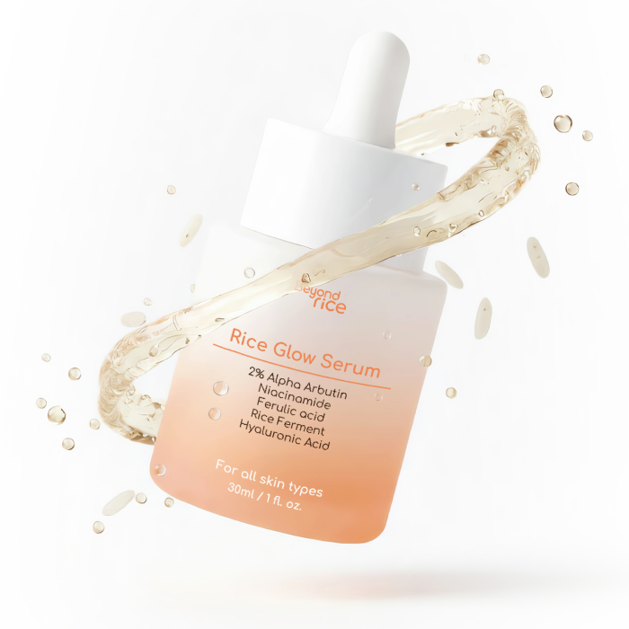 new rice glow serum with alpha arbutin rice and niacinamide