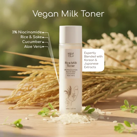Rice Milk Toner - Japanese Rice Sake & Niacinamide - Image 3